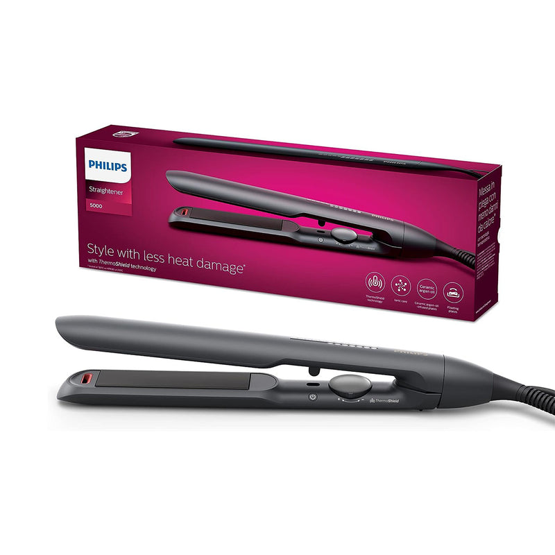 Philips BHS510 ThermoShield Technology Straightener , Blackمملس شعر بالأريغان ترطيب و عناية فيليبس