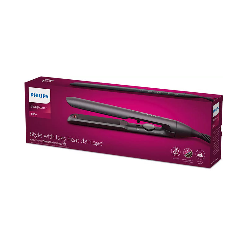 Philips BHS510 ThermoShield Technology Straightener , Blackمملس شعر بالأريغان ترطيب و عناية فيليبس