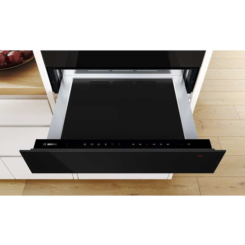 BOSCH BIC7101B1 Series 8 Warming Drawer 60x14 cm, Black - درج التسخين من سلسلة بوش 8، اللون الأسود