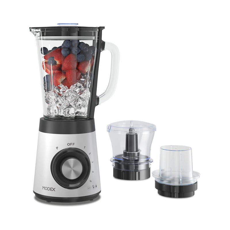 MODEX BL785 Blender Powerful 500W Long-Life Motor, Silver خلاط مودكس