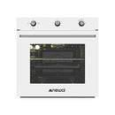 NEWAL BOV-896/01 Built-in Gas Oven, Turbo Fan, Rotisserie Function, White