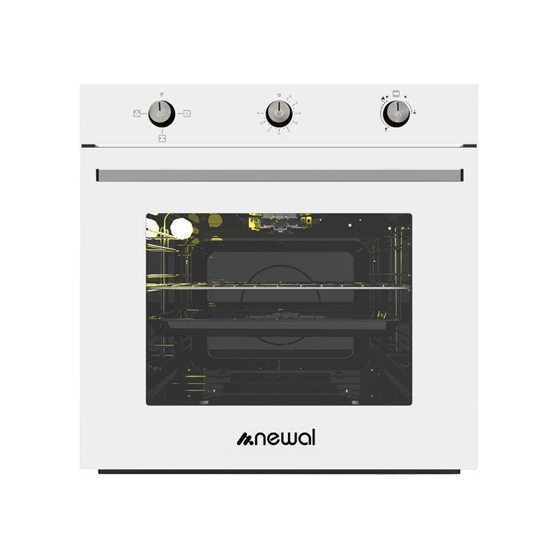 NEWAL BOV-896/01 Built-in Gas Oven, Turbo Fan, Rotisserie Function, White