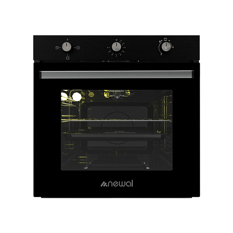 NEWAL BOV-896/02 Built-in Gas Oven, Turbo Fan, Rotisserie Function, Black فرن نوال