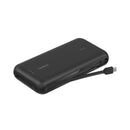 BELKIN BPB024HQBK Power Bank 20K 30W with Integrated Cable, Black باور بانك بيلكن