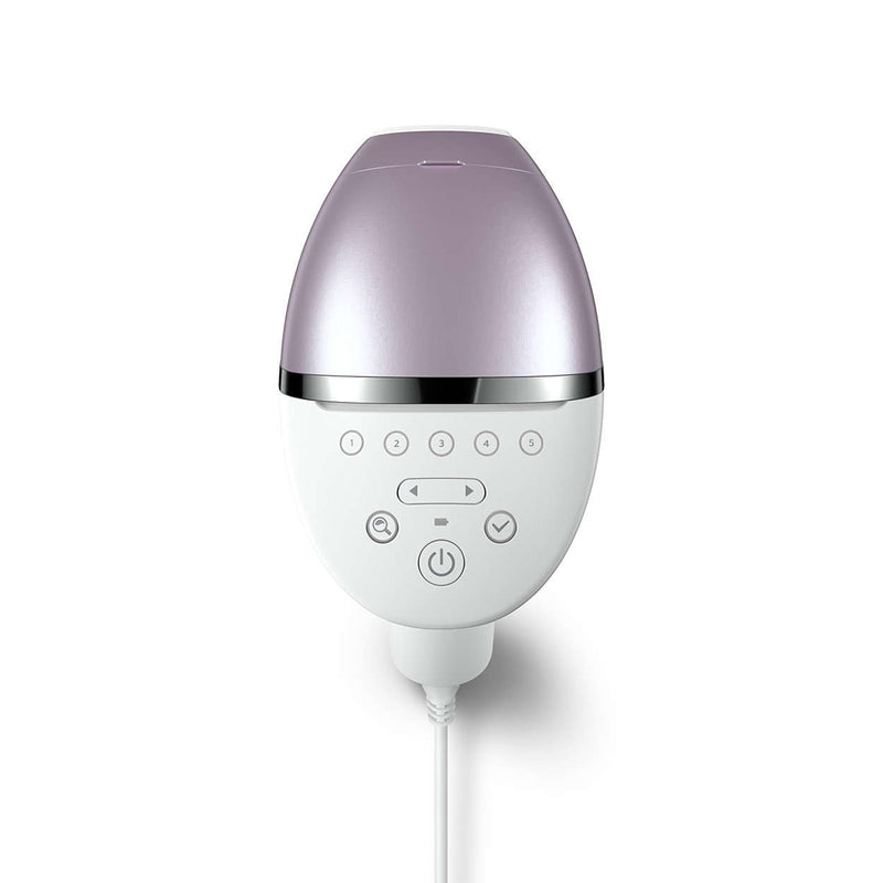 Philips BRI947 IPL Hair Removal Device with SenseIQ, White ماكنة ازالة الشعر لوميا سلكية مع 4 عدسات فيليبس
