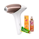 Philips BRI955 IPL Hair removal device with SenseIQ , White + Free gift جهاز إزالة الشعر بالضوء النبضي فيليبس IPL مع تقنية SenseIQ، أبيض + هدية مجانية