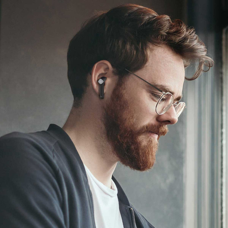 MOMAX 185354 BT11W Pills Lite 3 True Wireless Earbuds, White سماعات موماكس