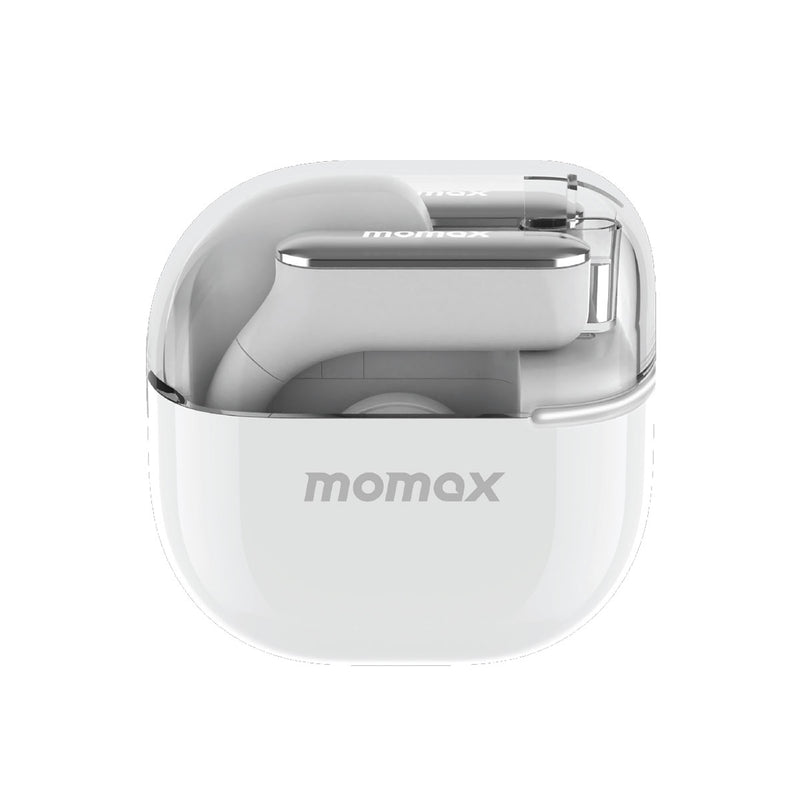 MOMAX 200002600 BT12W Pill Wave Open-Ear True Wireless Earbuds, White سماعات موماكس