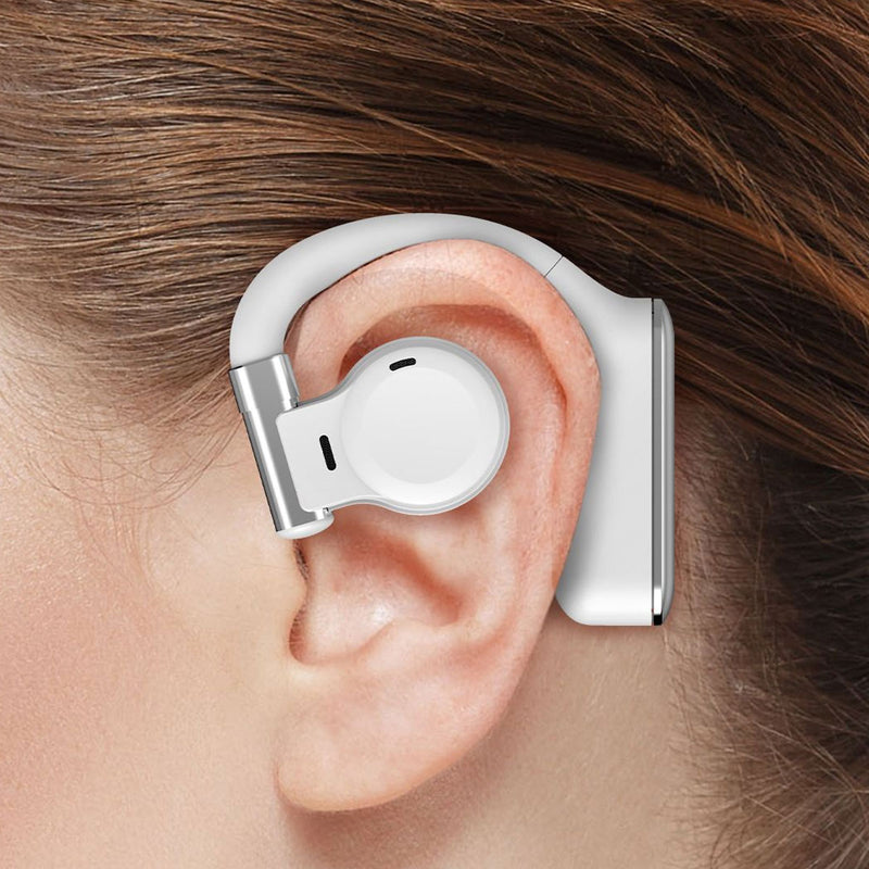 MOMAX 200002600 BT12W Pill Wave Open-Ear True Wireless Earbuds, White سماعات موماكس