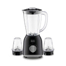 BLACK & DECKER BX365-B5 Blender with 2 Mills 1.5L, 400W, Black خلاط