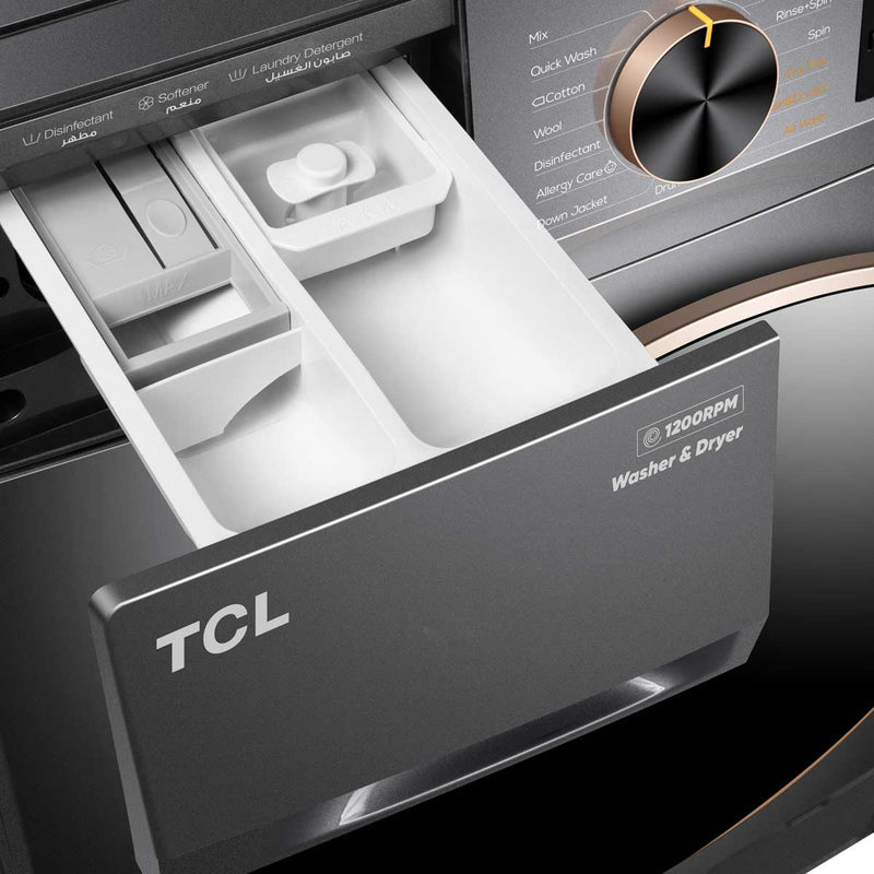 TCL C2110FLG Washer 10Kg غسالة تعبئة امامية محرك دفع مباشر