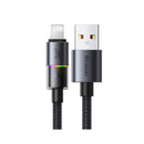 MCDODO CA-8170 USB-A to Lightning Cable with 7 Colorful Lights, Gray