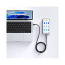 MCDODO CA-8180 USB-A to USB-C Cable with 7 Colorful Lights, Gray