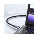 MCDODO CA-8200 4-in-1 USB-C to USB-C Data Cable with 7 Colorful Lights, Gray