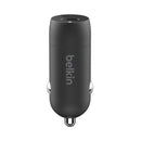 BELKIN CCA004BTBK BoostCharge 30W USB-C Car Charger, Black