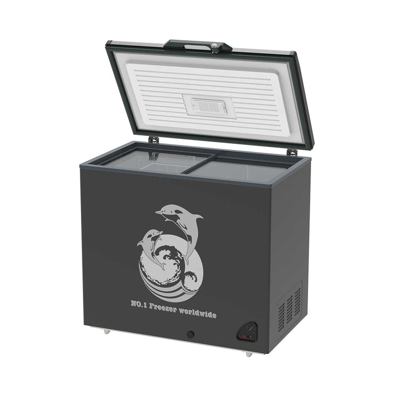 AUCMA CF-277 Chest Freezer 8ft, Dark Grey مجمدة 8 قدم اوكما