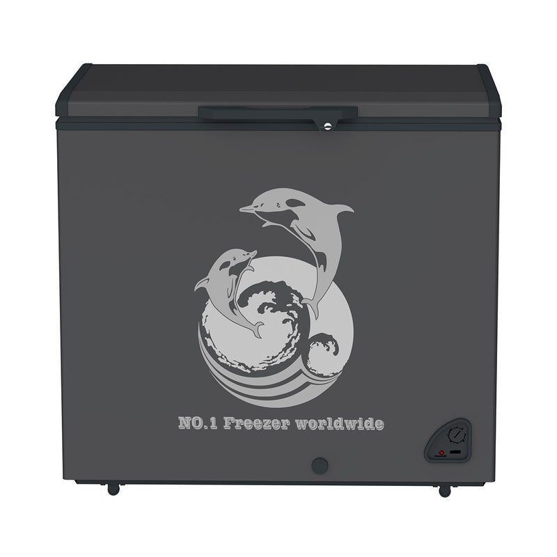 AUCMA CF-277 Chest Freezer 8ft, Dark Grey مجمدة 8 قدم اوكما