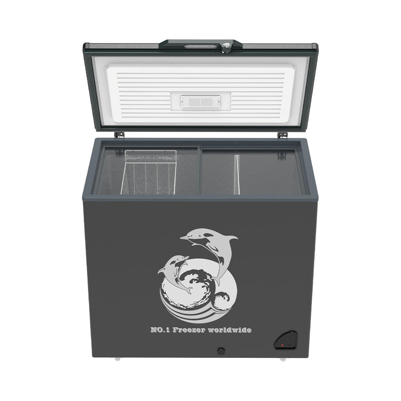 AUCMA CF-277 Chest Freezer 8ft, Dark Grey مجمدة 8 قدم اوكما