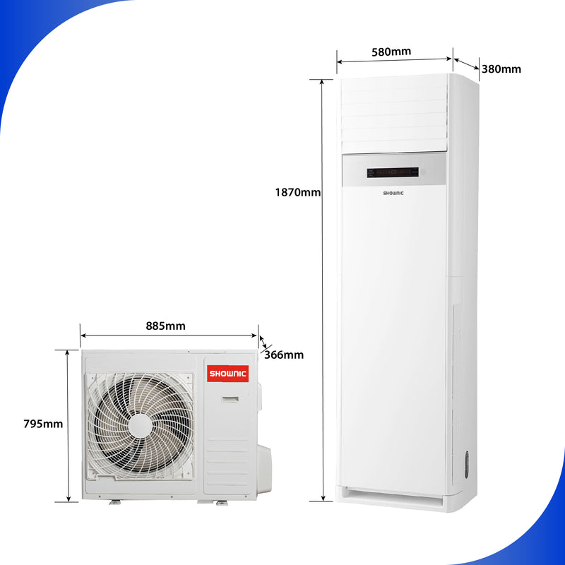 SHOWNIC CF-H36T4RW Floor Standing AC 3 Tons (Cooling And Heating) سبلت عامودي 3 طن شونك تبريد وتدفئة
