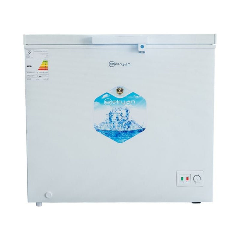 ELRYAN CF260LH Chest Freezer 8ft, White مجمدة 8 قدم الريان