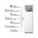 SHOWNIC CFD-H36T4SW Floor Standing Split 3 Ton, White سبلت كنتوري 3 طن شونك