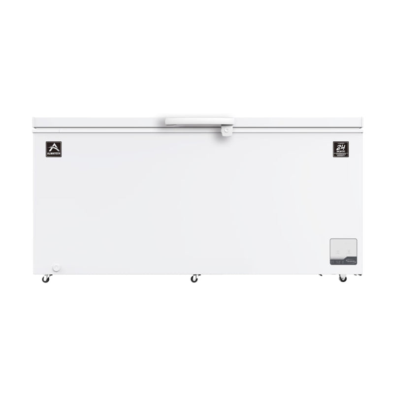 ALMATEEN CFMA1820WH-CH Chest Freezer Powerful and Fast Freezing, 500L + Free gift QHMA4032BRC-CH ثلاجة تجميد بطول 18 قدمًا، متينة + هدية مجانية QHMA4032BRC-CH