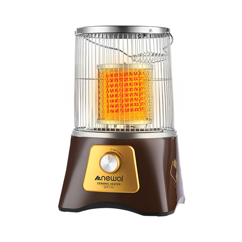 NEWAL CHT-170/07 Ceramic Heater, Carrying handle, 1800W, Chocolate مدفئة كهربائية نوال