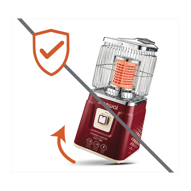 NEWAL CHT-180/04 Ceramic Heater, Carrying handle, 2000W, Beige مدفئة كهربائية نوال