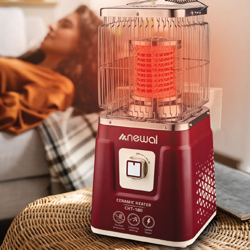 NEWAL CHT-180/04 Ceramic Heater, Carrying handle, 2000W, Beige مدفئة كهربائية نوال