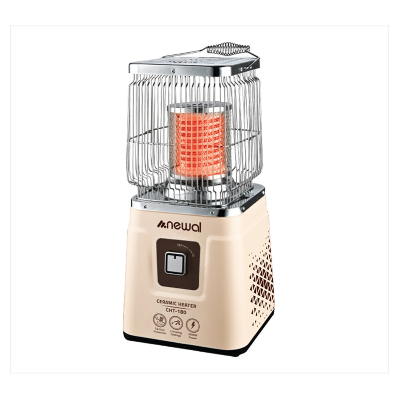 NEWAL CHT-180/04 Ceramic Heater, Carrying handle, 2000W, Beige مدفئة كهربائية نوال