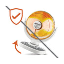 NEWAL CHT-535/01 Ceramic Heater, Easy Carrying handle, 900W, White مدفئة نوال