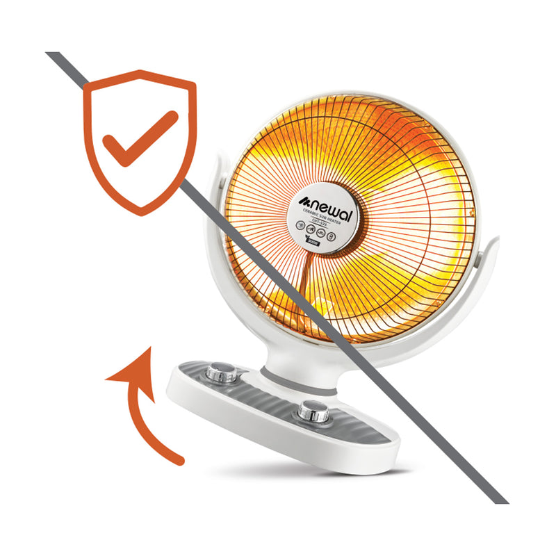 NEWAL CHT-535/01 Ceramic Heater, Easy Carrying handle, 900W, White مدفئة نوال