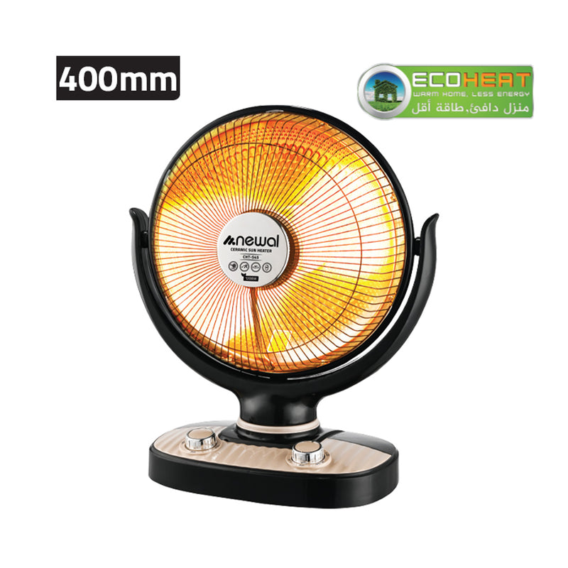 NEWAL CHT-545/02 Ceramic Heater, Easy Carrying Handle, 1200W, Black مدفئة نوال
