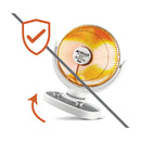 NEWAL CHT-545/02 Ceramic Heater, Easy Carrying Handle, 1200W, Black مدفئة نوال