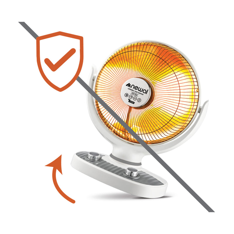 NEWAL CHT-545/02 Ceramic Heater, Easy Carrying Handle, 1200W, Black مدفئة نوال