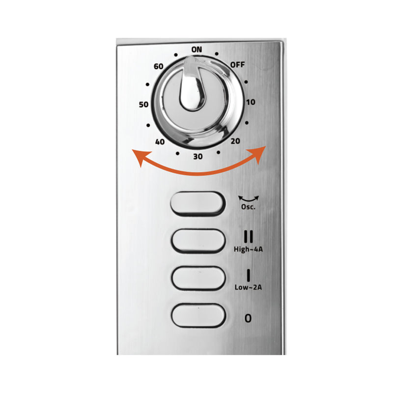 NEWAL CHT-560/02 Ceramic Heater, Adjustable Height, Black مدفئة نوال