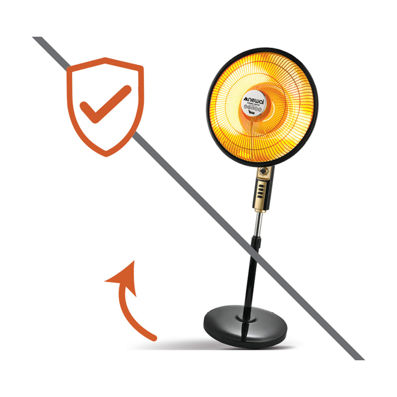 NEWAL CHT-562/01 Ceramic Heater, Adjustable Height, White مدفئة نوال