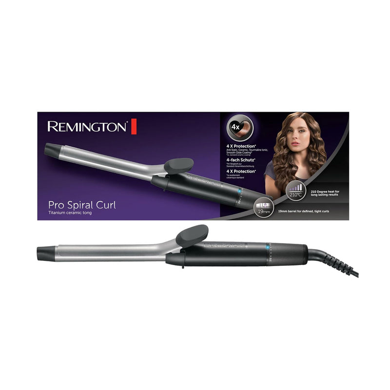 REMINGTON CI5519 Pro Spiral Curling Tong , Black ملقط برو حلزوني (19 مم)