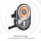 MOMAX 200003354 CM20E Q.Mag Mount 3 Magnetic Wireless Car Mount Charger 15W شاحن سيارة وايرلس