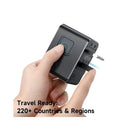 MCDODO CP-5980 Universal Travel Adapter with C to C cable 70 W, Black