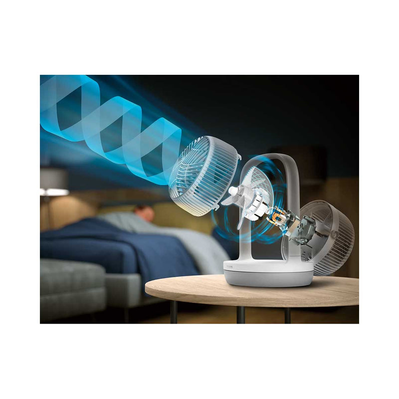 PHILIPS CX2050/00 Table Top Fan, White مروحة مكتبية فلبس