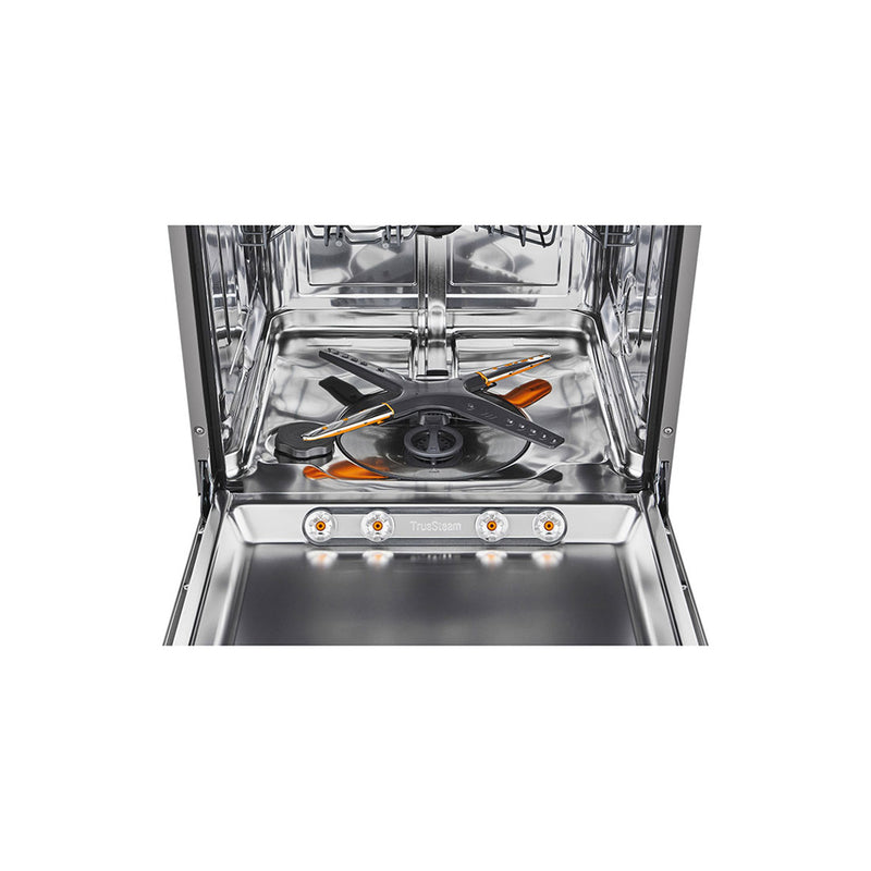 LG DBC425TS - 14 Sets - QuadWash™ Built-in Steam Dishwasher, White غسالة صحون ال جي ابيض