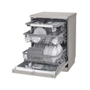 LG DFC435FP New QuadWash Steam Dishwasher, Inverter Direct Drive, Easy Rack plus, Platinum Silver Color