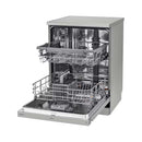 LG DFC532FP QuadWash Steam, 14 Place ,Direct Drive, Platinum Silver غسالة صحون