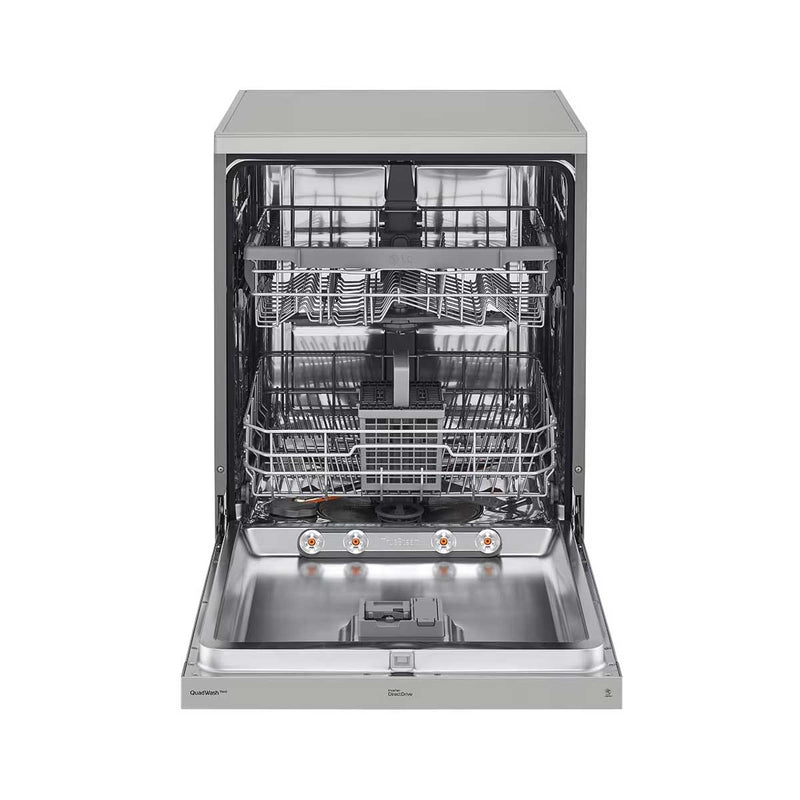 LG DFC532FP QuadWash Steam, 14 Place ,Direct Drive, Platinum Silver غسالة صحون