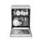 LG DFC612FV QuadWash™ Dishwasher, 14 Place Settings, EasyRack™ Plus, Inverter Direct Drive, Platinum Silver