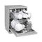 LG DFC612FV QuadWash™ Dishwasher, 14 Place Settings, EasyRack™ Plus, Inverter Direct Drive, Platinum Silver