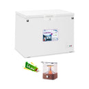 ALMATEEN DFMA-300WH-TR Chest Freezer Powerful and Fast Freezing, 300L + Free gift QHMA4012BR-CH  فريزر متين بطول 14 قدم + هدية مجانية QHMA4012BR-CH