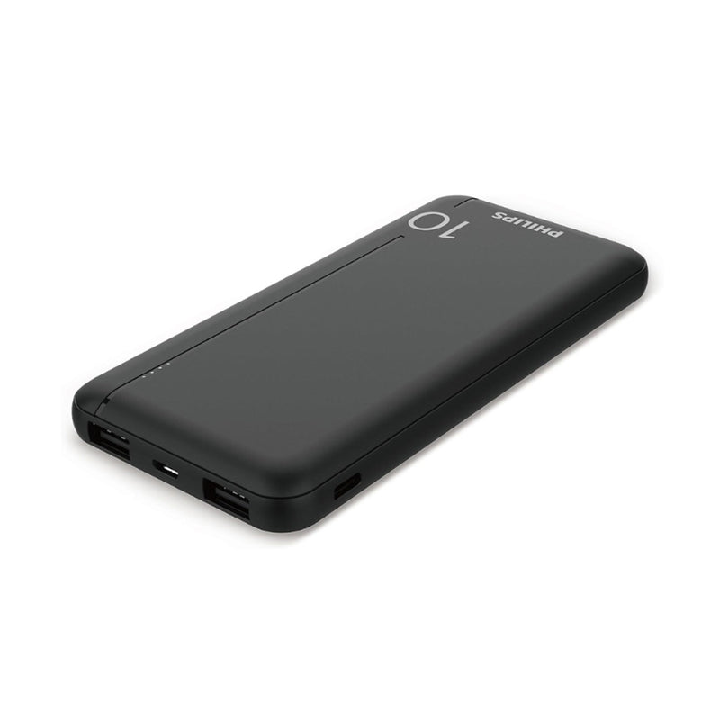 PHILIPS	DLP1812PB/10 10000 mAh Power Bank, Black باور بنك فلبس