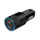 PHILIPS DLP5521C/00 Car charger, Black شاحن سيارة فلبس